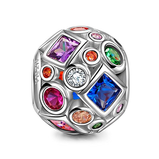 Pandora Mixed Colors Rainbow Murano Glass Charm image