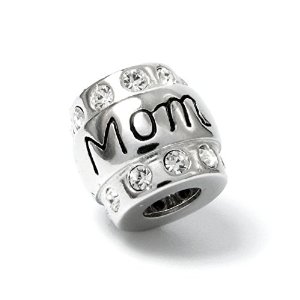 Pandora Mom Mother CZ Crystal Charm image