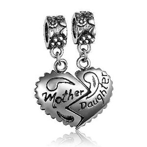 Pandora Mother Daughter Dangle Heart Charm