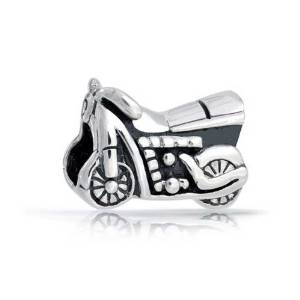 Pandora Motorcycle Silver Charm