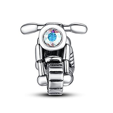 Pandora Motorcycle Swarovski Crystal Charm