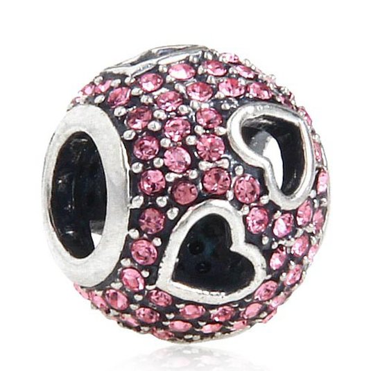 Pandora Multi Hollow Love Hearts Charm