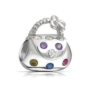 Pandora Multicolor CZ Purse Charm image