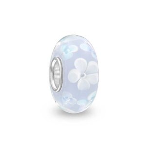 Pandora Murano Baby Blue Flower Charm image