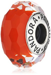 Pandora Murano Glass Abstract Orange Charm image