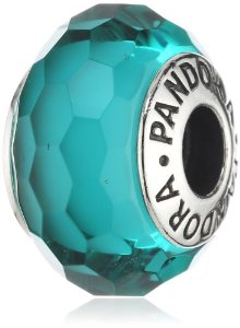Pandora Murano Glass Abstract Teal Bead Charm image
