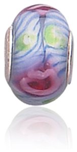 Pandora Murano Glass Blue Multi Flower Charm image