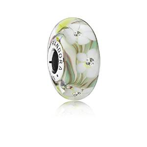 Pandora Murano Glass Gold Flower Charm