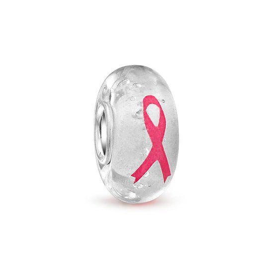 Pandora Murano Glass Ribbon Pink Charm image