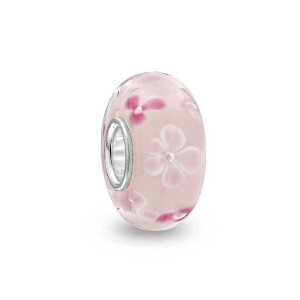 Pandora Murano Light Pink Flower Glass Charm image