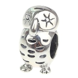 Pandora Napping Owl Charm image