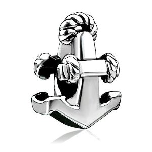 Pandora Nautical Anchor With Rope Charm image