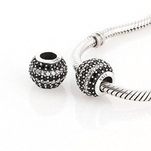 Pandora Nautical Pave Lights Jet Black Crystal Charm image