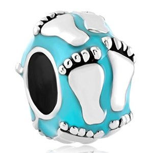 Pandora New Baby First Steps Aquamarine Charm image