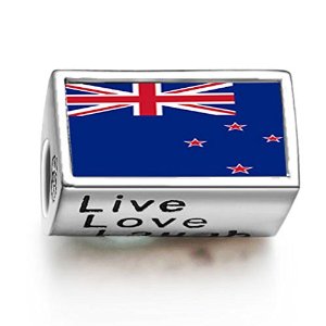 Pandora New Zealand Flag Words Live Love Laugh Charm