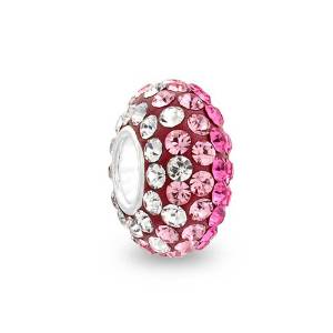 Pandora October Birthstone Magenta Paved Crystal Charm image