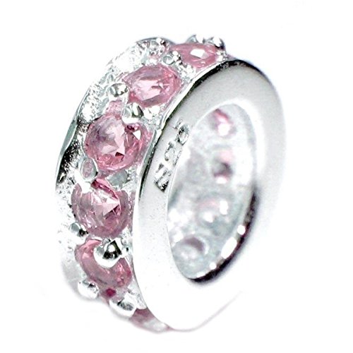 Pandora October Birthstone Rose Pink Crystal Charm