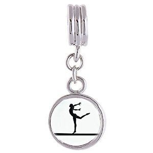 Pandora Olympics Female Gymnastic Photo Dangle Charm