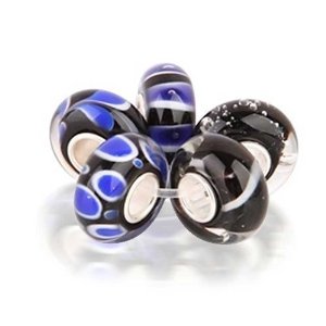 Pandora Onyx Sapphire Glass Bundle Charm
