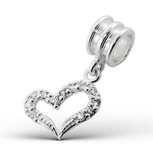 Pandora Open Heart Slide Charm image