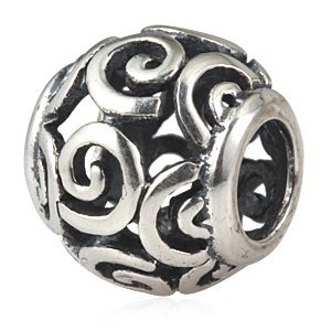 Pandora Open Swirls Barrel Charm