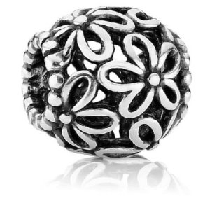 Pandora Openwork Flowers Bead Charm