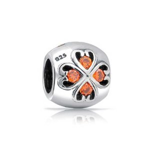 Pandora Orange CZ FlowerCharm image