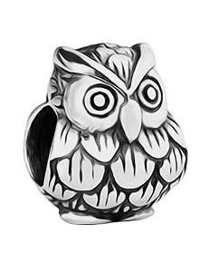 Pandora Owl Silver Bead Charm image