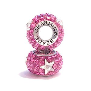 Pandora PINK STAR CRYSTAL Charm image