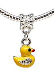 Pandora Painted Yellow Duck Charm image