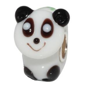 Pandora Panda Murano Glass Silver Core Charm image