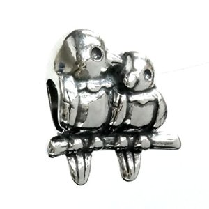 Pandora Parrot Kissing Couple Charm