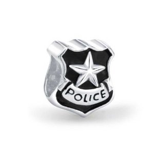 Pandora Patriotic Police Shield Charm