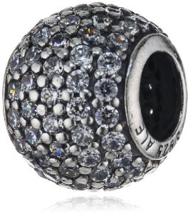 Pandora Pave Ball Clear CZ Charm