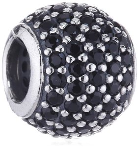 Pandora Pave Lights Black Crystal Charm