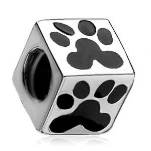 Pandora Paw Black Enamel Charm