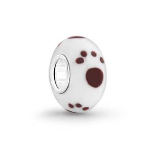 Pandora Paw Print Murano Glass Charm image