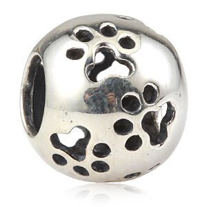 Pandora Paw Print Slide On Charm image