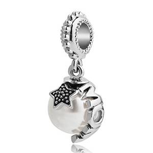 Pandora Pearl Star Dangle Charm image