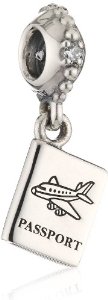 Pandora Pendant Passport CZ Silver Bead Charm image