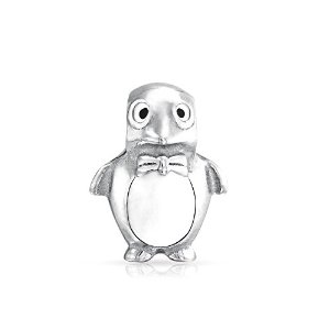 Pandora Penguin Oval Enamel Belly Charm