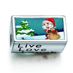 Pandora Photo Santa Tree Charm