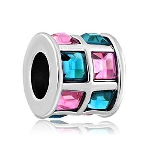 Pandora Pink Austrian Crystal Pave CZ Charm