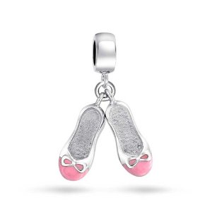 Pandora Pink Ballet Slippers Shoes Dangle Charm