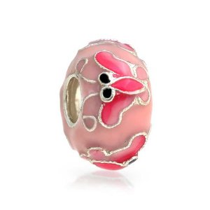 Pandora Pink Butterfly Enamel Charm
