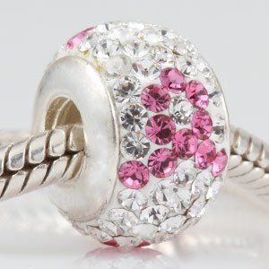 Pandora Pink Crystal Awareness Ribbon Charm image