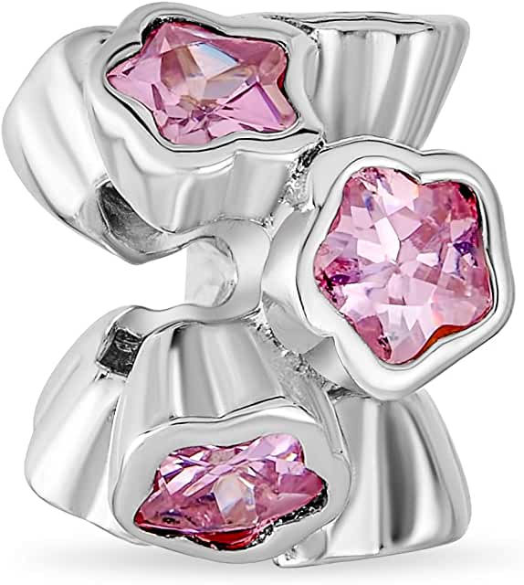 Pandora Pink Crystal X Spacer Charm