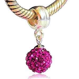 Pandora Pink Crystals Dangle Charm image