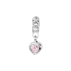 Pandora Pink Cubic Zirconia Heart Drop Charm