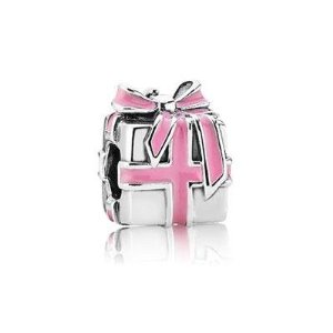 Pandora Pink Enamel Gift Box Charm image